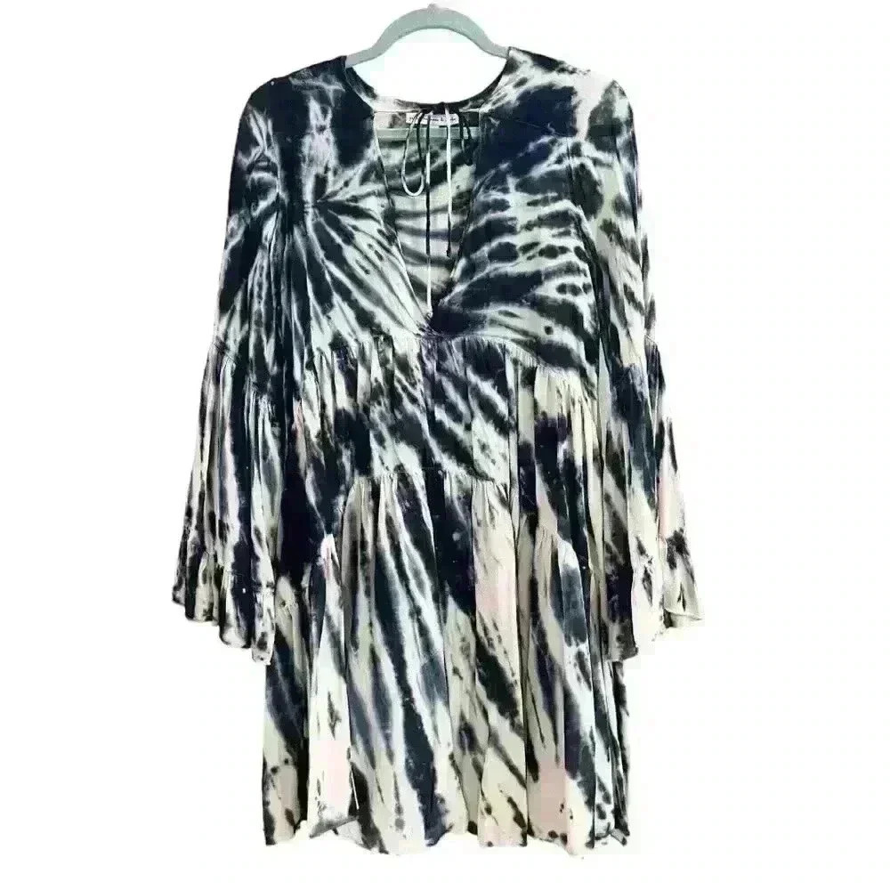 Young Fabulous & Broke (Sheer) Beach Tunic, Tie Dye